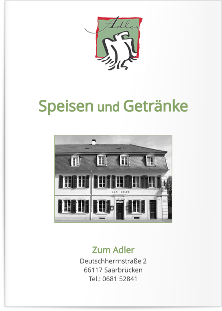 Speisekarte Zum Adler