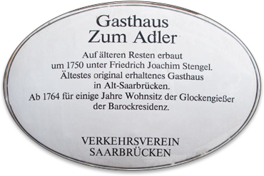 zum adler schild verkehrsverein saarbruecken